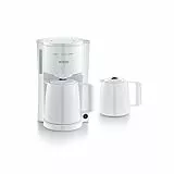 SEVERIN KA 9309 Filterkaffeemaschine mit 2 Thermokannen, Weiß