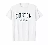 Burton Michigan MI Athletisches Sportdesign im Vintage-Stil T-Shirt