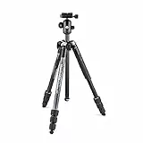 Manfrotto Element MII Kamerastativ, Aluminium Reisestativ mit Kugelkopf und Tragetasche, für DSLR, CSC und Kompaktkameras, Fotozubehör für Content Creation und Video-Blogs