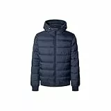 Pepe Jeans Herren Puffer Hood Jacket Jacke, Blau (Dulwich Blue), XXL