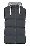 Blend BHJens Herren Weste Steppweste Outdoor Weste mit Kapuze Stehkragen Eingrifftaschen Regular fit, Größe:M, Farbe:India Ink (70151)