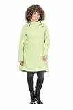 Ulla Popken Damen große Größen Übergrößen Plus Size HYPRAR Softshelljacke, wasserabweisend, 2-Wege-Zipper limettengrün 50+ 839757403-50+