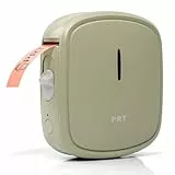 prt Qutie Bluetooth Beschriftungsgerät Selbstklebend, Tragbarer Mini Etikettiergerät, USB Aufladen Etikettendrucker, labelmaker für Zuhause, Büro, Datum, Name, Kompatibel, iOS & Android