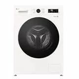 LG W4WB3095Y Waschtrockner (9 kg Waschen / 5 kg Trocknen, Energieklasse A/E, 1.300 U/Min.) mit Inverter Direct Drive, Touchdisplay, Steam, Reversiver Trommel, Weiß