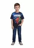 LEGO® NINJAGO® T-Shirt für Jungen - Kurzarmshirt mit Lloyd, Kai & Jay Print | Weiche Baumwolle/Polyester für scharfe Farben | Perfekt für den Alltag