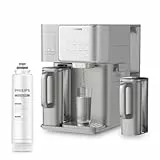 Philips Water Umkehrosmose-Wasserstation, sofortiges heißes und kaltes Wasser, integrierter Eismacher, UV-C, Remineralisierung, TDS-Monitor, 6-Liter-Tank, 1 Jahr Filterlebensdauer