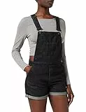 Urban Classics Damen Relaxed Latzhose Ladies Short Dungaree TB1536, Gr. Large, Schwarz (Black Washed 709)