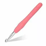 Doxiru Häkelnadeln 8 mm Bunt Stricken Häkeln, Hochwertige Aluminium Ergonomische Stricknadel mit weichem Griff für Garnhandwerk, Geeignet für Anfänger zum Erlernen von handgestrickten Pullovern