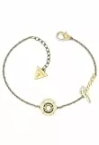 GUESS Rate Damen-Armband aus Edelstahl 15 cm Kreis Zirkonia JUBB01462JWYGS, 15 cm, Edelstahl, Kein Edelstein