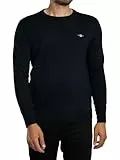 Gant Herren Classic Cotton C-Neck Pullover, Evening Blue, XL EU