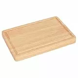 Argon Tableware 1x Hackklotz Hackbrett aus Holz - 30cm x 20cm - Extra Groß Dick Küche Essen Fleisch Brot Schneiden Portion Arbeitsplatte Einheit