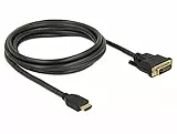 Delock HDMI zu DVI 24+1 Kabel bidirektional Videokabel-Adapter 2,0 m