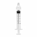 Chicco Easy Breath Nasenspritze, Einweggerät zur Tiefenreinigung der Nasenhöhlen von Babys, enthält 2 x 5 ml Spritzen und 2 Silikon-Nasenoliven, 0m+