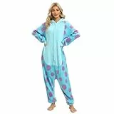 LABULA Onesie Tier Erwachsene Unisex Tieroutfit Cosplay Pyjamas Karneval kostüm,Sully,L
