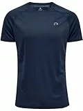 newline Men's Men CORE Running T-Shirt S/S, Schwarze IRIS, M