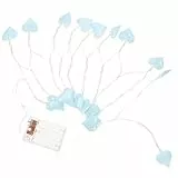 ABOOFAN Schnur Liebe Lichterkette Lichterketten Drinnen Batterie Lichterkette Indoor-lichterkette Hochzeit Lichterkette Feenhaftes Lichtdekor Feenlicht Herzförmig Beleuchtung Stoff Mädchen