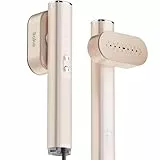 iLAKE Dampfglätter für Kleidung, Handheld 100-240V Dual Voltage Travel Dampfglätter, 1000W und 120ML Wassertank Tragbarer Dampf & Bügeleisen 2 in 1 für Geschäftsreisen Zuhause, Roségold