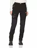 BenBoy Damen Wanderhose Wasserdicht Softshellhose Outdoorhose Winddicht Warm Gefüttert Winter Skihose Snowboardhose Trekkinghose,Schwarz,L