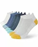 FM London 8er-Pack Bambus Sneaker Socken Herren - Superweich, atmungsaktiv und geruchsabweisend mit schützender Fersenlasche