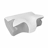 SPXMQSS Nackenkissen Kopfkissen SeitenschläFer, OrthopäDisches Kissen Nacken zur Linderung Von Nacken und Schulterschmerzen für Dicke, Ergonomisches Antischnarchkissen Kopfkissen Memory Foam.