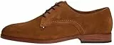 Tommy Hilfiger Herren Derby Schuhe Dress Suede aus Wildleder, Braun (Coconut Grove), 43