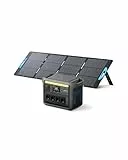 Anker SOLIX C1000 Set Tragbare Powerstation mit 200W Solarpanel, LiFePO4 Akku, 1800W Solargenerator, 4*230V Steckdosen mit max. 2400W Leistung, LFP Powerstation für Outdoor, Camping und Stromreserve