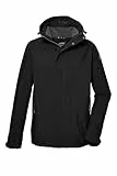 killtec Herren Funktionsjacke/Outdoorjacke mit abzippbarer Kapuze KOS 87 MN JCKT, schwarz, L, 43281-000