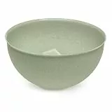 Koziol PALSBY M & L Schüssel 2 & 5 Liter | Salatschale Servierschale Rührschüssel | bruchfest stapelbar biozirkulärer Kunststoff spülmaschinengeeignet | Küche Haushalt (orgnaic green, 5 Liter)