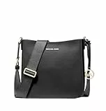 Michael Kors Jet Set Travel Small Messenger Crossbody Bag Black, Schwarzer Saffiano, Small