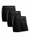 DANISH ENDURANCE Herren Boxershorts, Schwarz - 3 Pack, Gr.- L
