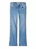 NAME IT Mädchen Nkfpolly Skinny Boot Jeans 1142-Au Noos Jeanshose, Medium Blue Denim, 140