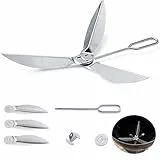 Xiciki 22-1/2 Zoll One-Touch Reinigungssystem Kit für Weber Grill Ersatzteile, Verdickt Hitzebeständig Kugelgrill Ersatzteile für Weber, Grill Ersatzteile Kompatibel mit Weber 7444