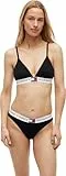 Tommy Hilfiger Damen Triangel BH mit Logobund, Schwarz (Black), M
