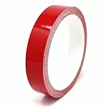Finest Folia 10 Meter (0,79€/Meter) Zierstreifen Auto Motorrad Boot Modellbau Farbauswahl Dekorstreifen Seitenstreifen Klebestreifen (Rot Glanz, 10mm Breite)