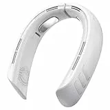 Kukiwhy Verbesserter Hals Ventilator, 4 Turbo 6000 mAh Faltbare Tragbarer Nackenventilator, 360° Verstellbarer Handventilator klein, USB Ventilatoren geschenke für frauen mama männer papa geburtstag