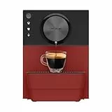 Cecotec Kompakte Kaffeevollautomat Cremmaet Cube Red. 1350 W, Professionelle Leistung, Presssystem, Vorinfusion, 19 Bar, Thermoblock-System, 5 Mahlgradeinstellungen, Touch-Steuerung