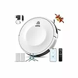 E2 Staubsauger Roboter mit Kartierung 10000 Pa, 200 Min. Laufzeit, 660 ml Großer Staubbehälter, APP-, Sprach- & Fernbedienungssteuerung, roboterstaubsauger Intelligente Reinigung für Tierhaare & Staub