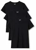 berydale Damen T-Shirt Bd158, Schwarz - 3er Pack, M
