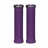 Funn Hilt MTB Lenkergriffe mit einfachem Verriegelungssystem, leicht und ergonomisch, mit einem Innendurchmesser von 22 mm, einzigartige Fahrradlenkergriffe mit Muster (Violett)