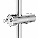 YEAUPE Universal Duschkopf Handbrause Halterung - Brausehalter ohne Bohren,Verstellbar Duschhalterung,360° drehbar für Slide Bar 16-28 mm Außen Durchmesser, ABS+Verchromt Duschstange