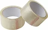 Meister Klebeband 45 m x 48 mm, transparent, 2er Set, für Päckchen, Umzugs-Kartons und Verpackung ✓zuverlässiger Verschluss, gute Klebkraft | Paketband | Packband | Paketklebeband | Kleberolle | 4241110