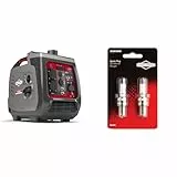 Briggs & Stratton 030800 Benzin Inverter Stromerzeuger Generator der PowerSmart Serie P2400 & Stratton BS-OHV Zündkerzen