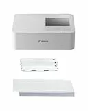 Canon SELPHY CP1500 Mobiler Fotodrucker mit Papierset, Weiß - Drahtloser Bluetooth-Drucker mit Zubehör - Kompakt und Leicht - Mi 54 Blatt Papier im 4x6 Postkartenformat