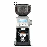 Sage - The Smart Grinder Pro - Kaffeemühle mit kegelförmigem Mahlwerk - Programmierbar, automatisch, individuell - 60 Mahlgradeinstellungen - 165 W, inkl. Siebträger-Einsätze - Gebürsteter Edelstahl