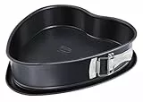 Dr. Oetker Herz-Springform mit Auslaufschutzboden Ø 25 cm, Kuchenform mit Flachboden, herzförmige & auslaufsichere Backform aus Stahl mit Antihaftbeschichtung, Menge: 1 Stück