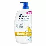 Head & Shoulders Citrus Fresh Anti-Schuppen-Shampoo für Fettiges Haar 800 ml Pumpspender, Bis zu 100 Prozent Schuppenschutz, Klinisch Getestet, Sauberes Frischegefühl mit Zitrusduft