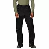 Marmot Herren PreCip Eco Full Zip Pant, wasserdichte Regenhose, Winddichte Wanderhose, atmungsaktive Regenkleidung zum Wandern und Trekking, Black, M