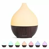 SALKING Aroma Diffuser Ätherische Öle - 100ml Diffusor Aromatherapie Raumduft Raumdiffuser Ultraschall Schwarz Holzmaserung Duftöldiffusoren RGB Duftlampe für Schlafzimmer Zuhause Büro