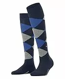 Burlington Damen Kniestrümpfe Marylebone W Kh Wolle lang gemustert 1 Paar, Blau Marine 6120, 36-41
