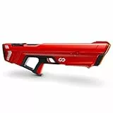 SPYRA SpyraGO Wasserpistole - Electronische, Automatische Premium Wasserpistole - 9 Meter Reichweite, LED Display, Schnelles Aufladen, Sommer Spielzeug für Kinder und Erwachsene. Alter 8+ (Rot)